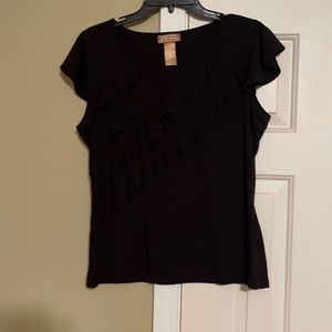 Miss Tina black blouse